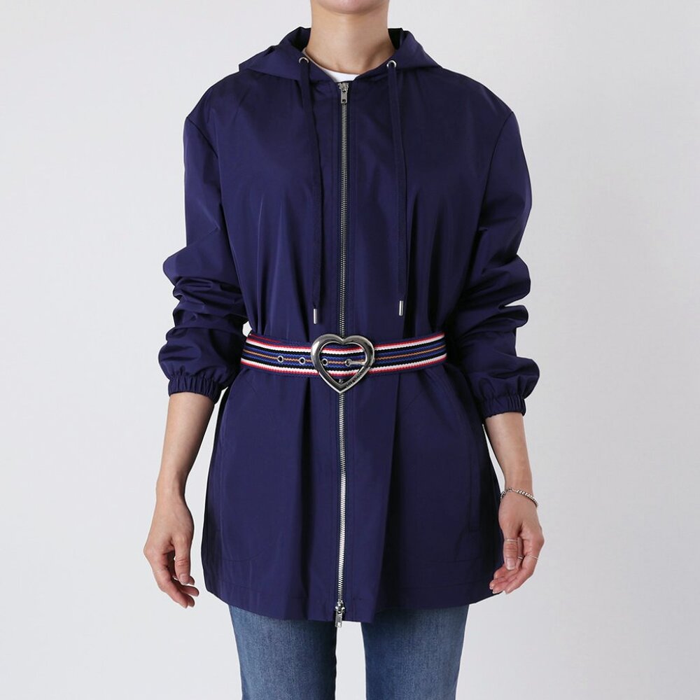 Love Moschino Logo Belted Women's Jacket - Navy💙🎀
